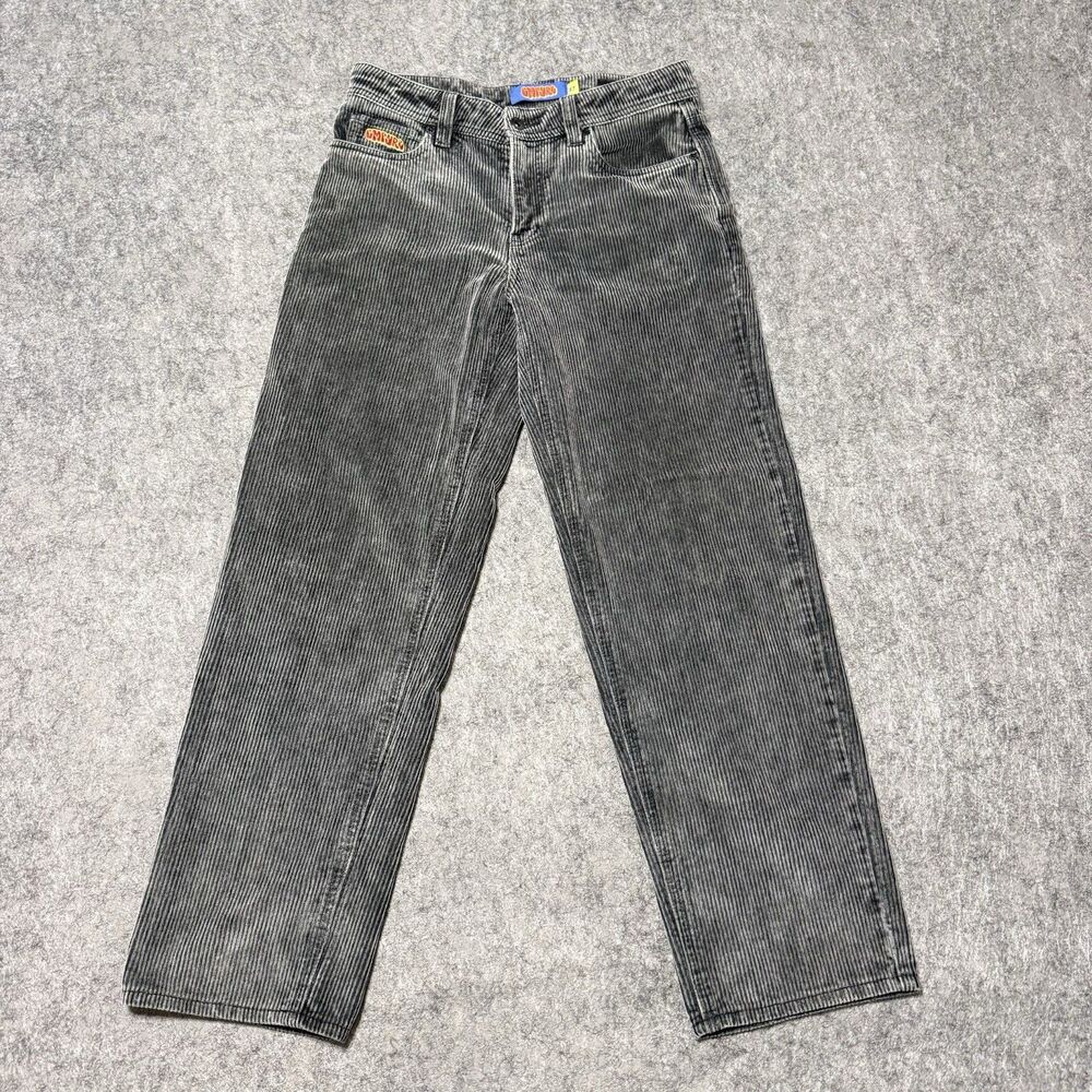 Empyre Loose Fit Grey Corduroy Skate Pants Baggy Y2K Skater Grunge Size 27